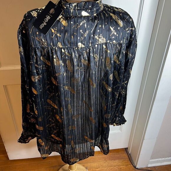 Hot Topic Harry Potter Spell Icons Girls Long-Sleeve Woven Button-Up Plus Size 2 - Picture 6 of 8